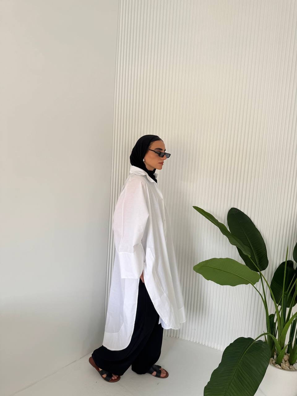 Long Poplin  Shirt