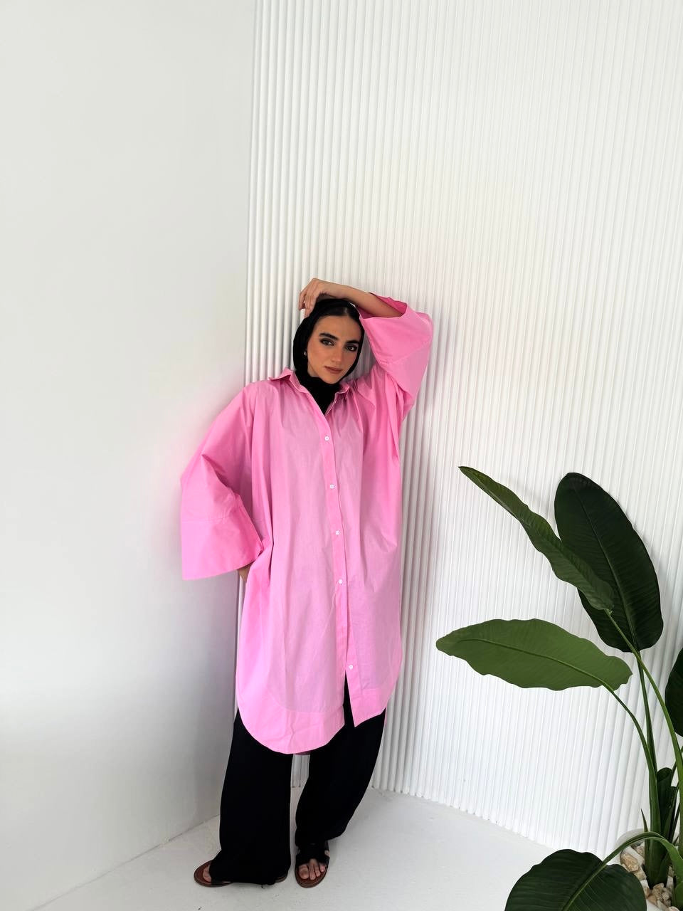 Long Poplin  Shirt