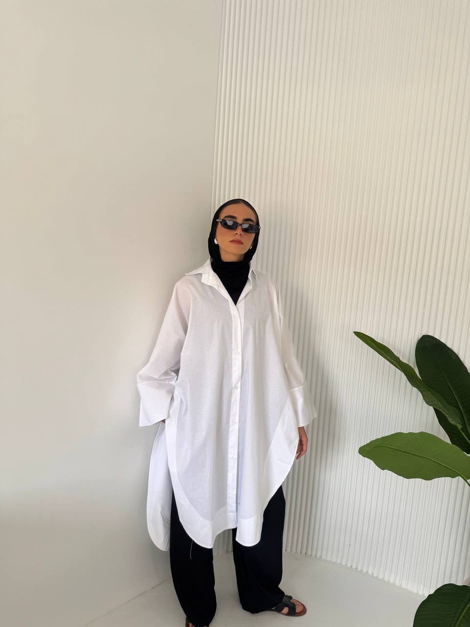 Long Poplin  Shirt