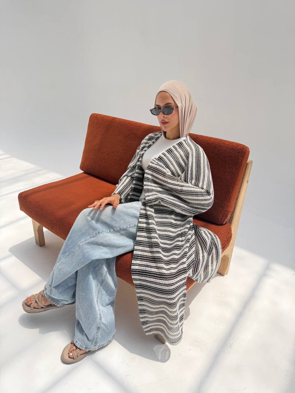 Stripped Cardigan
