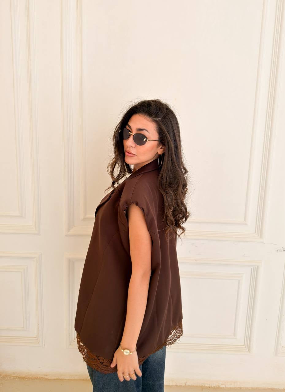 Oversized Blazer Vest