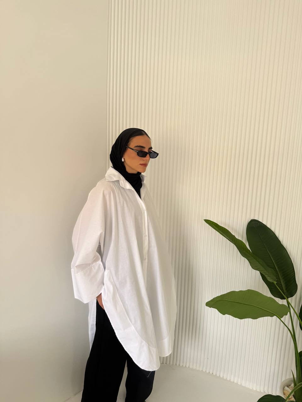 Long Poplin  Shirt