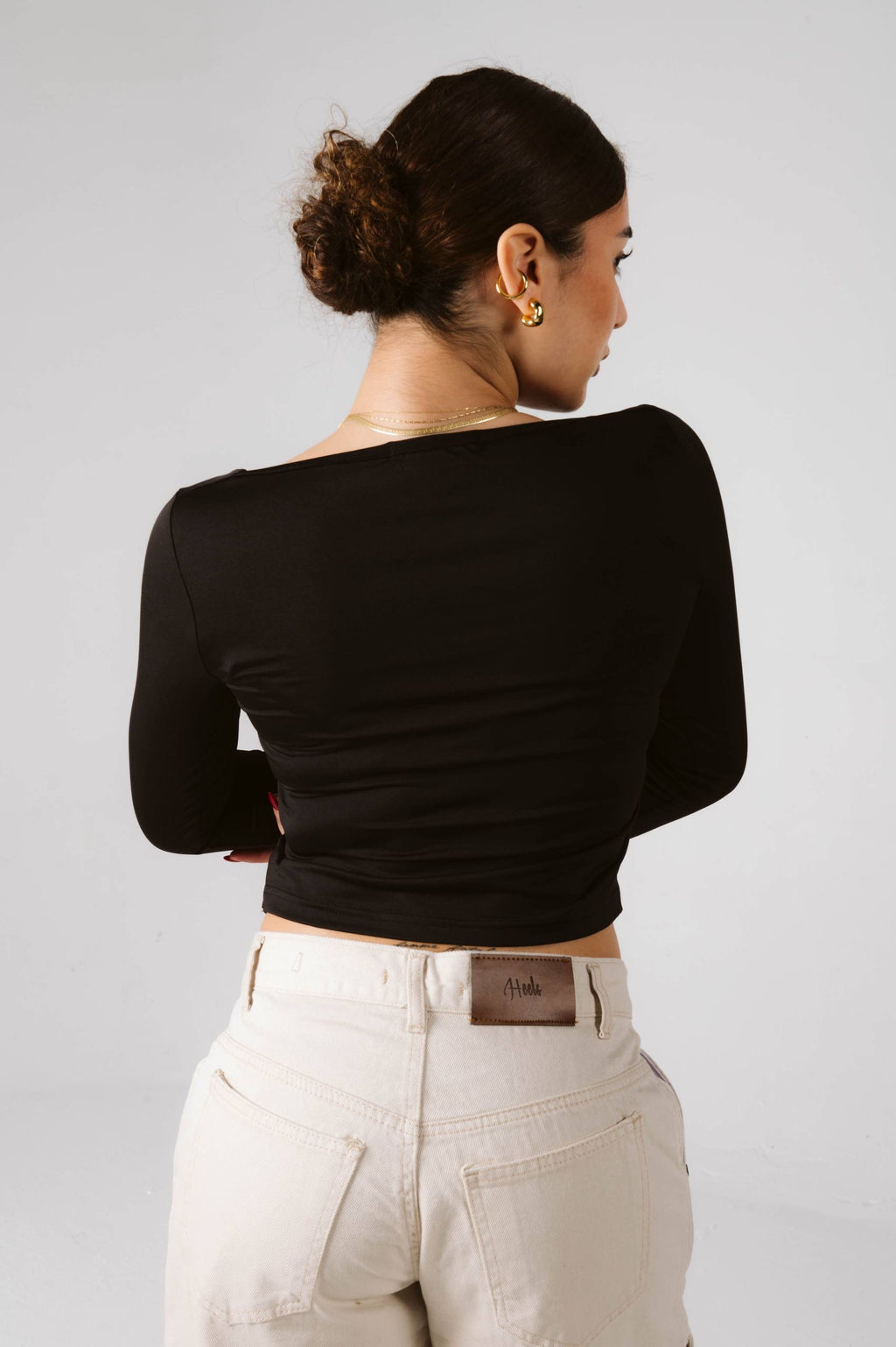 Tilted V Neck Top 03