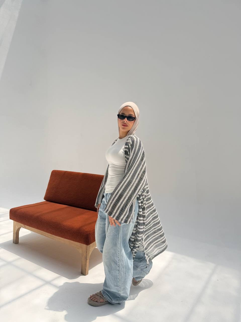 Stripped Cardigan