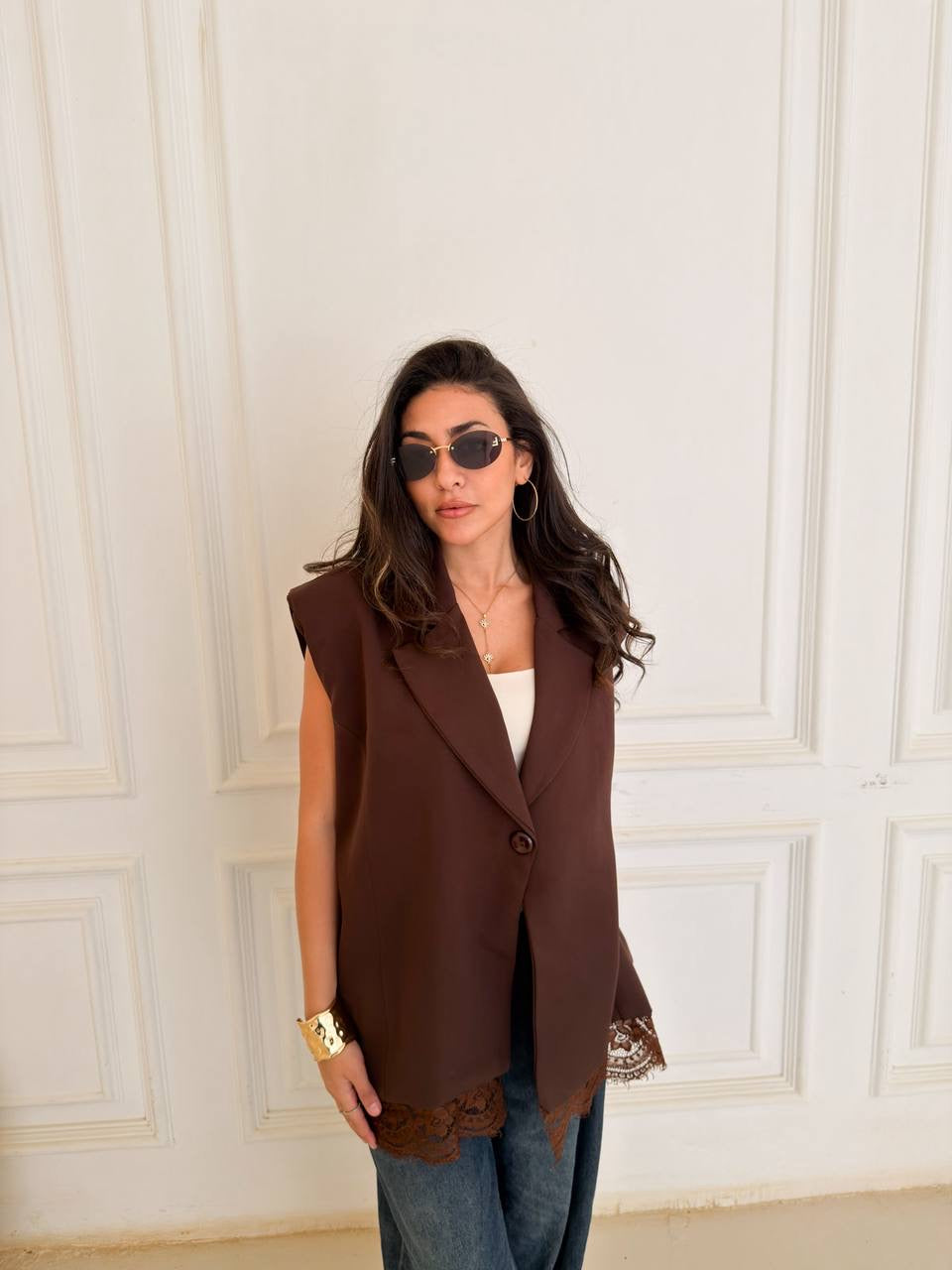 Oversized Blazer Vest