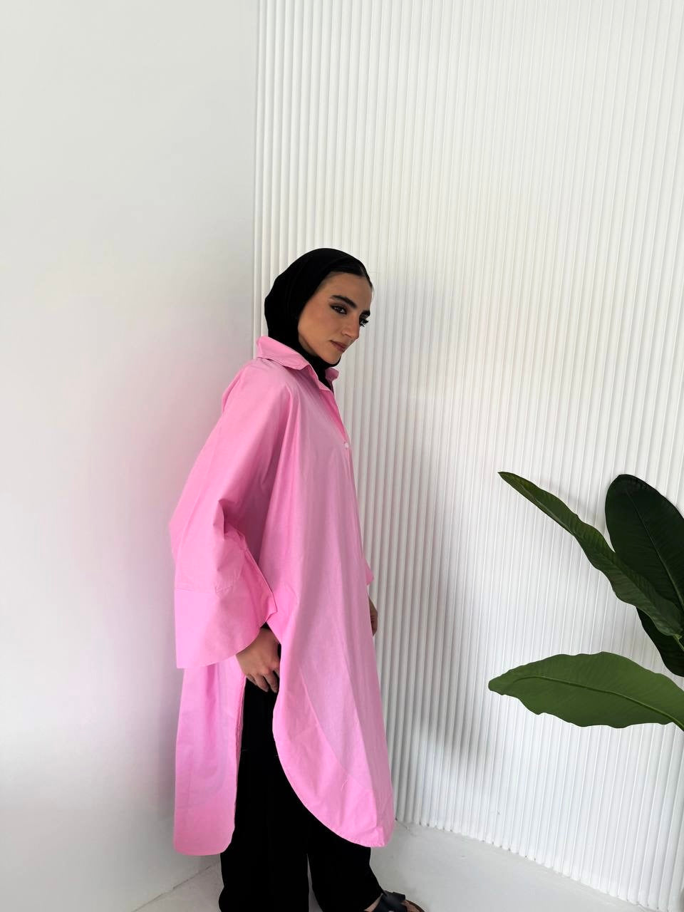 Long Poplin  Shirt
