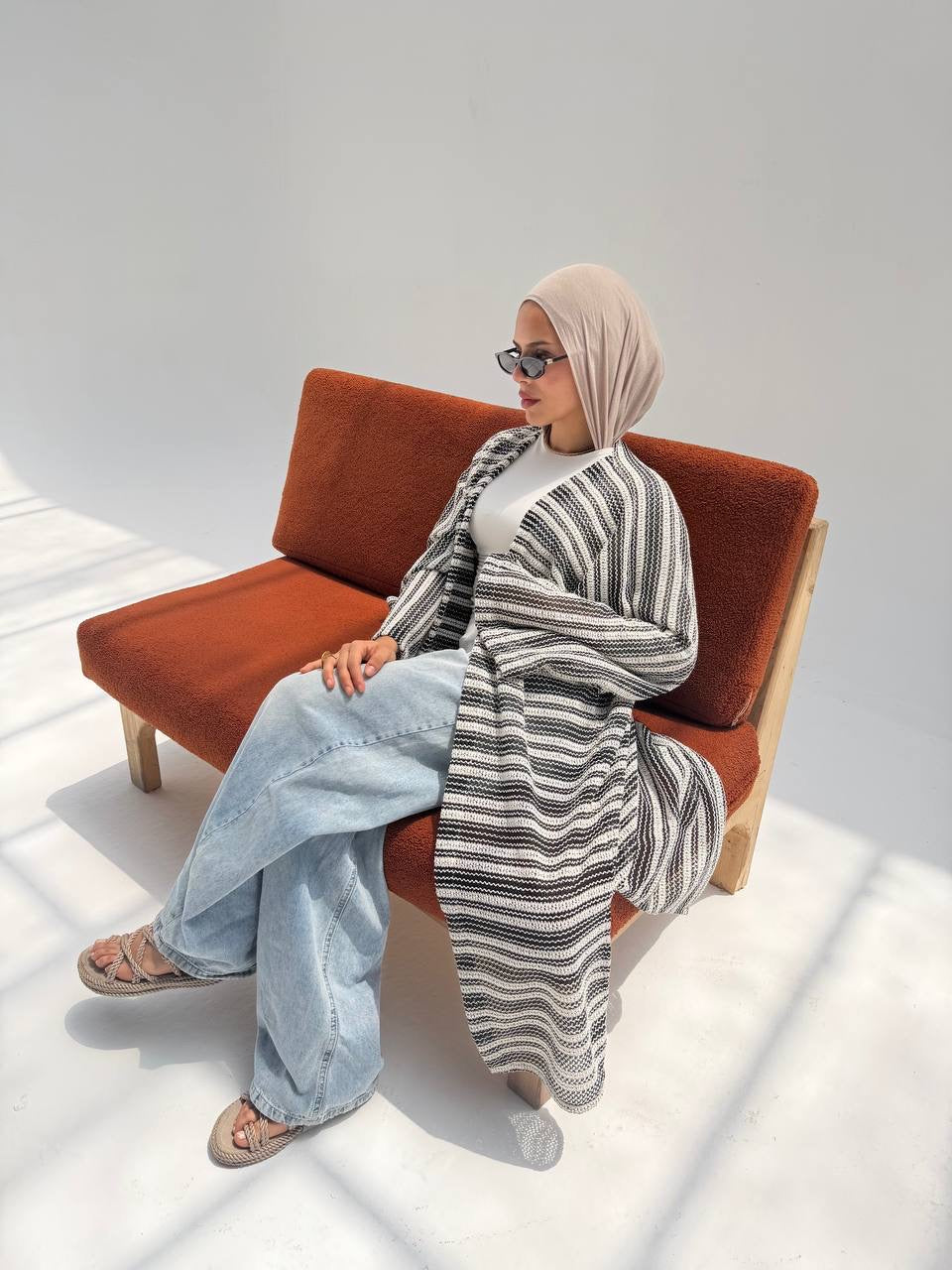 Stripped Cardigan