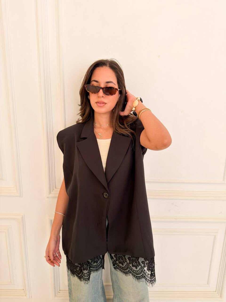 Oversized Blazer Vest