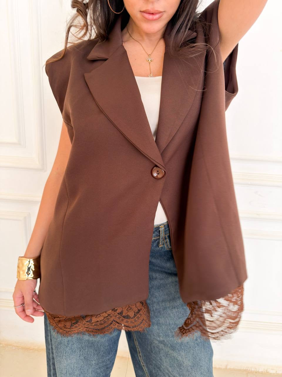 Oversized Blazer Vest