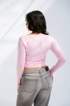 Tilted V Neck Top 03