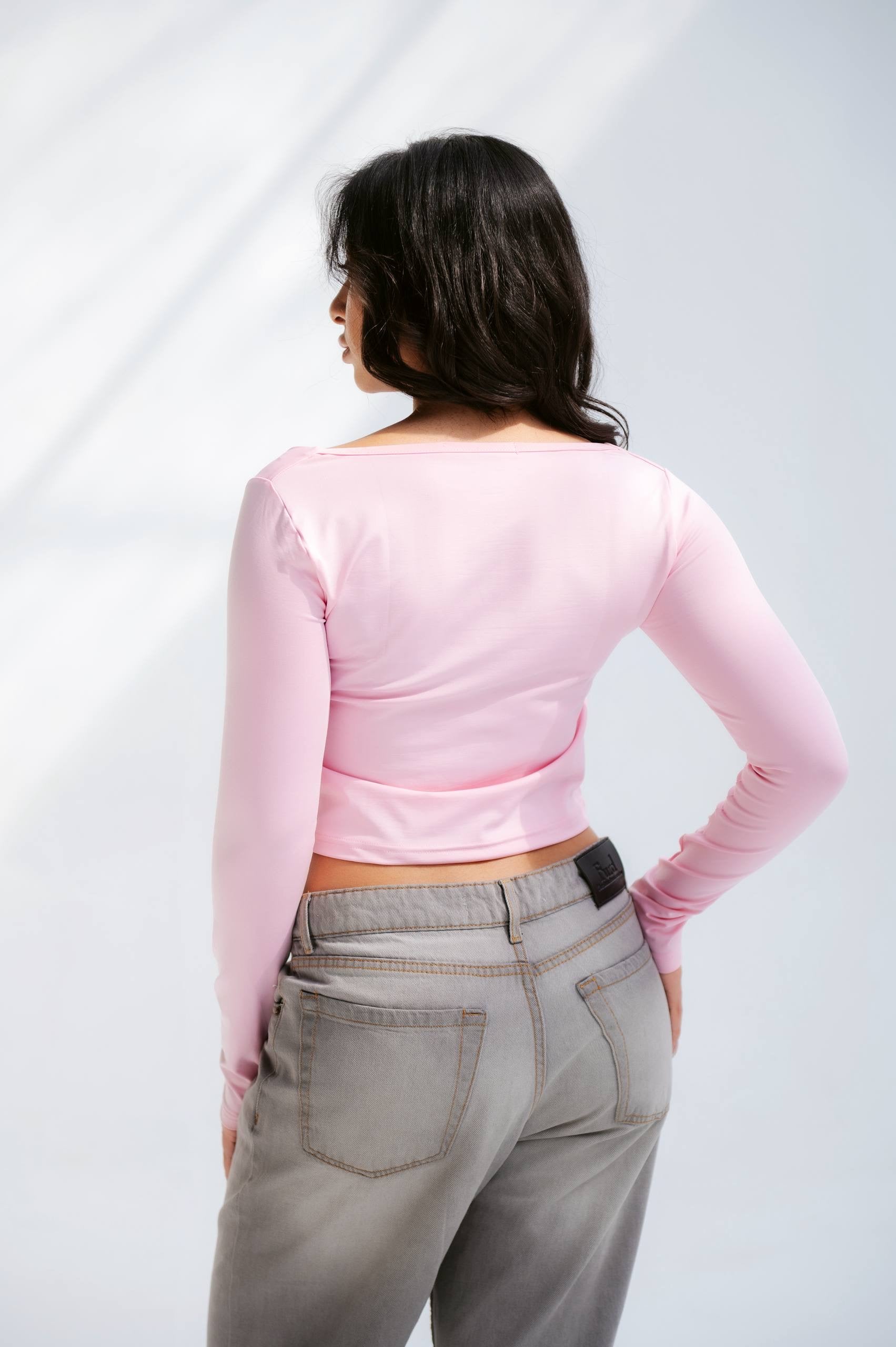 Tilted V Neck Top 03