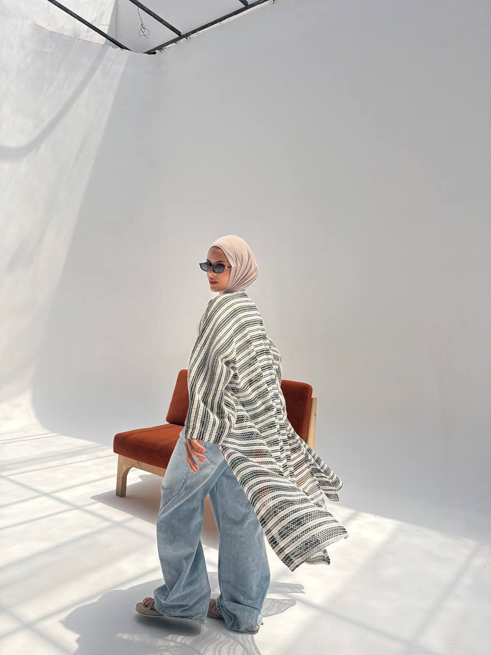 Stripped Cardigan