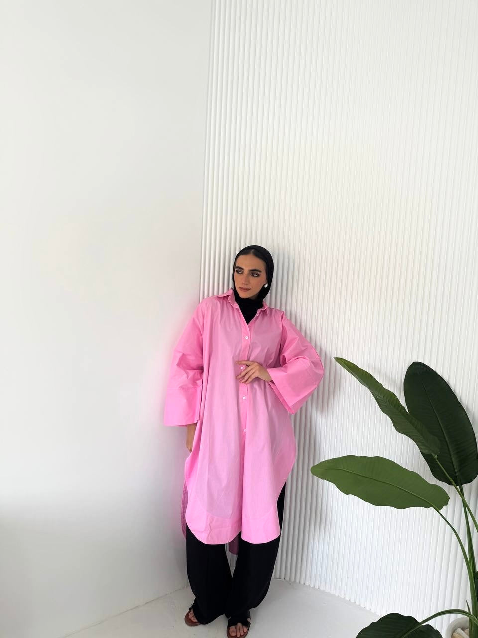 Long Poplin  Shirt