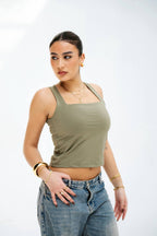 SLIM FIT U-NECK TANK TOP 04