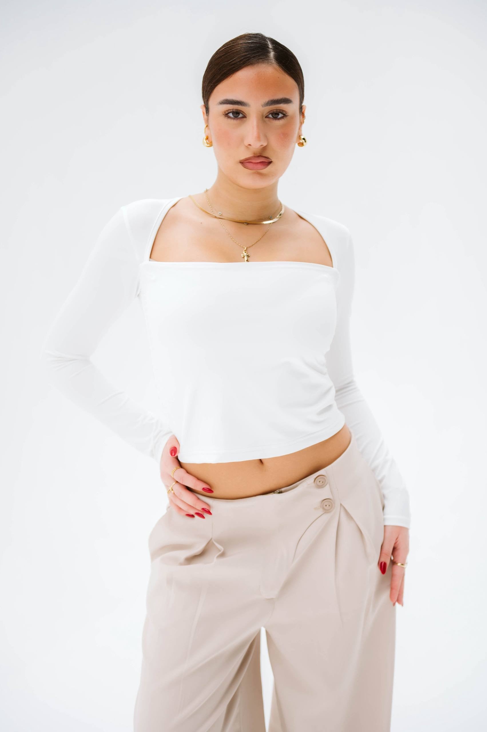 Square Neck Top 02
