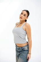 SLIM FIT U-NECK TANK TOP 04