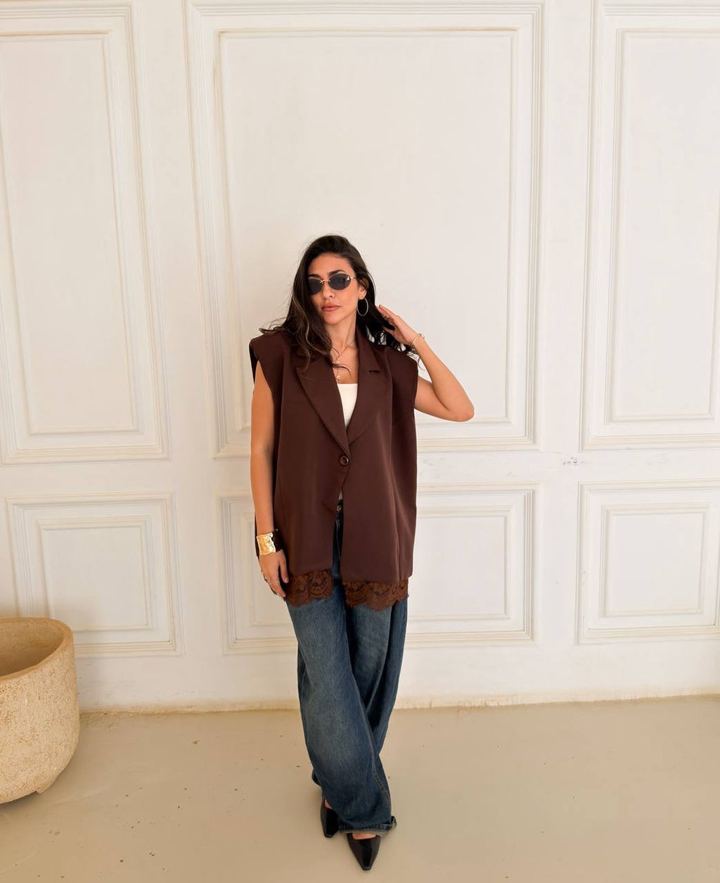 Oversized Blazer Vest