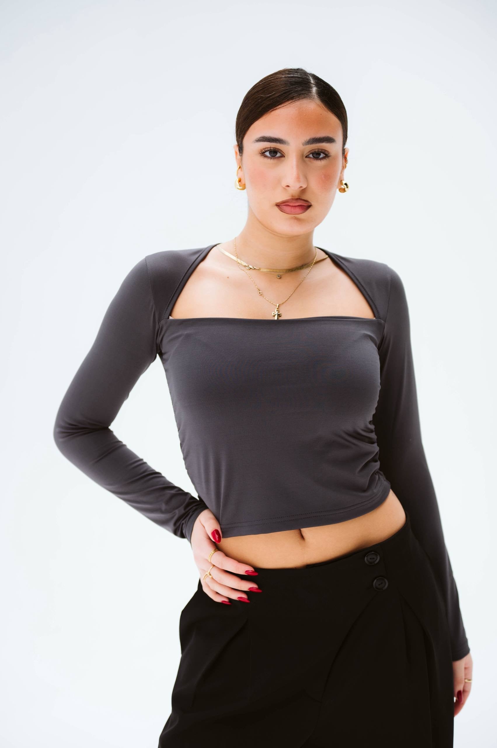 Square Neck Top 02