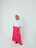 Satin printed Skirt