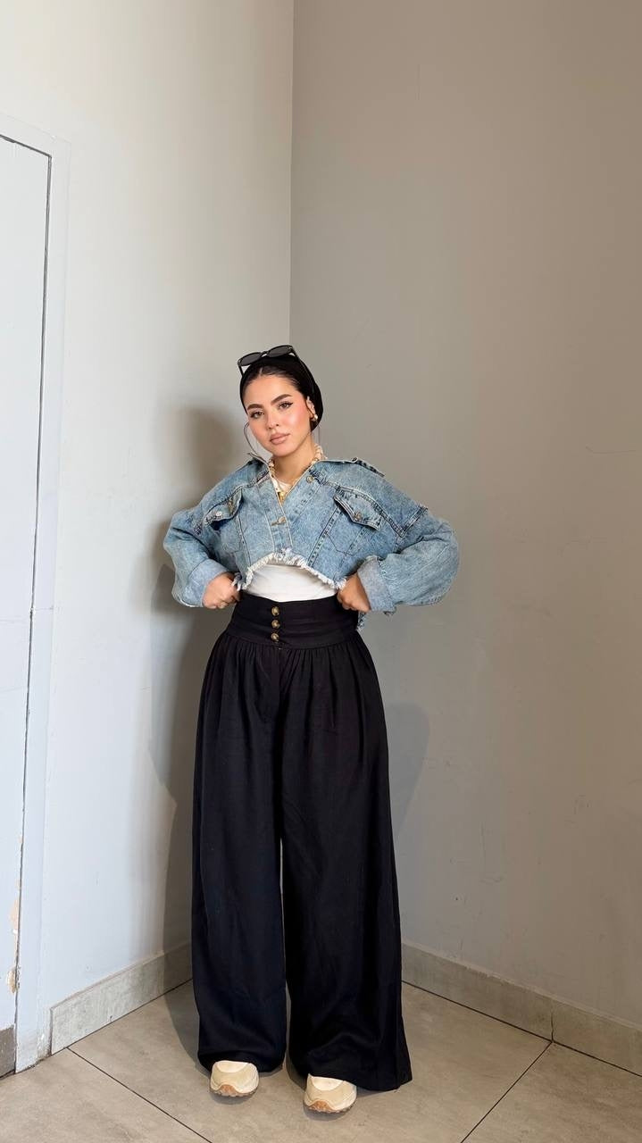 Linen oversized pants