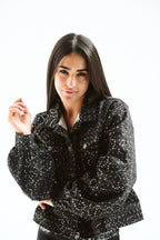Jeans jacket sparkles