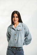 Jeans jacket sparkles