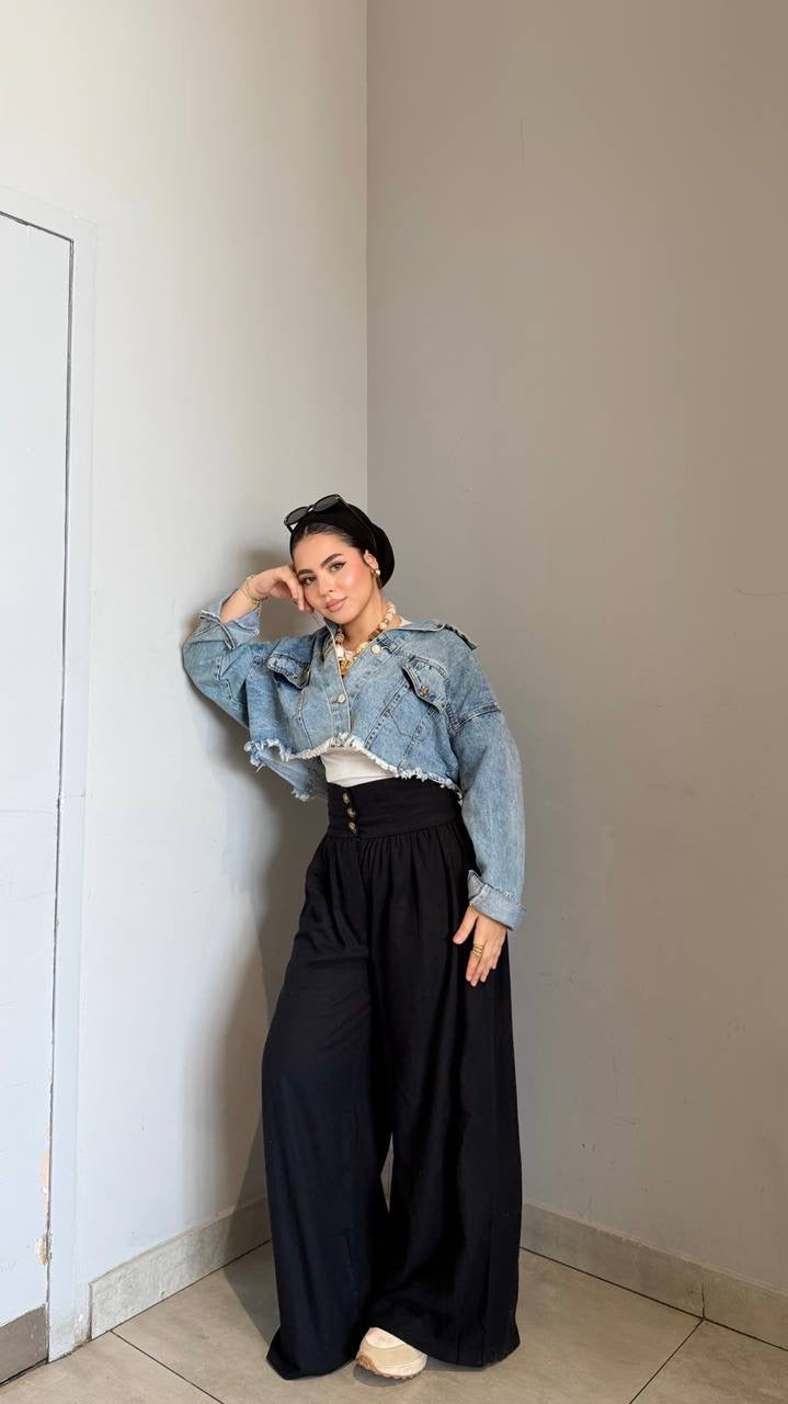 Linen oversized pants