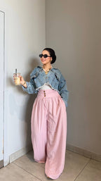 Linen oversized pants